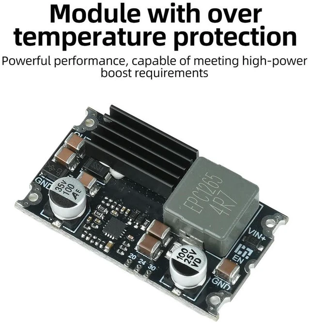 Alt view image 2 of 3 - 300W High Power Boost Step Up Power Module DC-DC 15A DC5-24V To 15V20V 24V 30V Adjustable Power Protection Board Conversion Rate