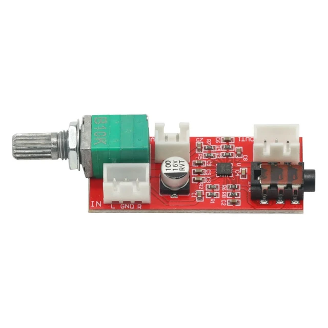 Alt view image 2 of 3 - MAX97220 Headphone Amplifier Board, HiFi Preamplifier Module with Volume Control, 3.5mm Audio Output, 5V Powered