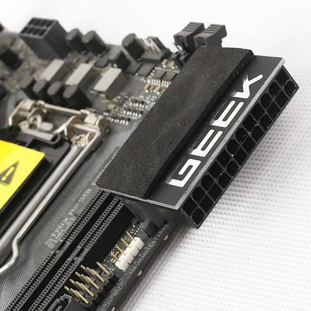 Main image of 90 Degree ATX 24Pin Female to Male Connector Power Adapter for 24Pin Motherboard