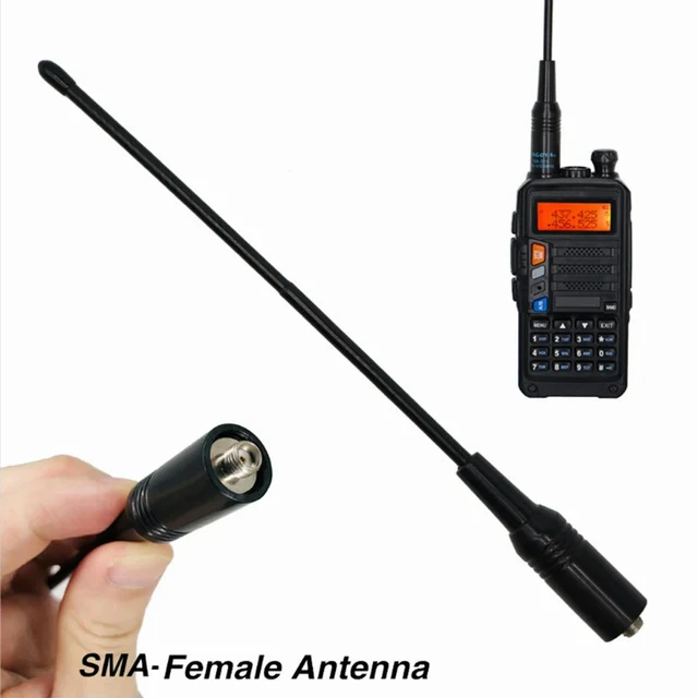 Alt view image 2 of 3 - NA-771 SMA-F Flexible Antenna VHF UHF SMA Female Walkie Talkie UHF Flexible Antenna 144/430MHz for Baofeng 5R BF-666S BF-777S