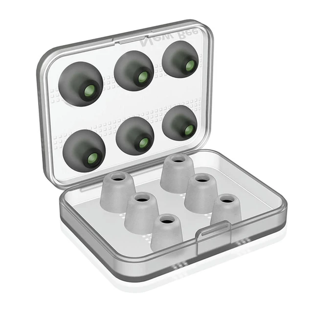 Alt view image 2 of 3 - Memory Foam Ear Tips Noise Isolating Ear Buds Pads Cushion Comfortable Ear Bud Tips for In Earphone Headphones Accessories