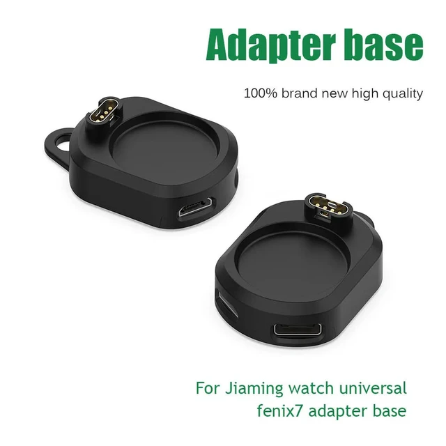 Alt view image 2 of 3 - 2 In 1 Type C Micro USB Charging Adapter Watch Charger Adapter Charger Converter for Fenix 5 6 7 Venu Forerunner 955 255