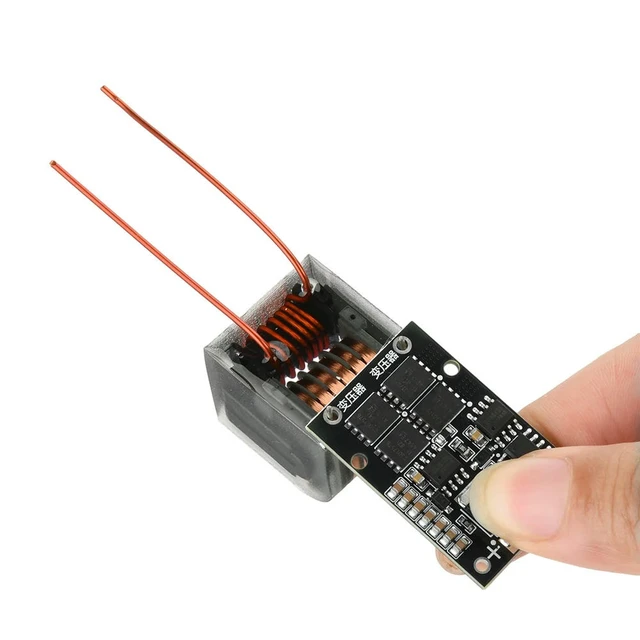Alt view image 3 of 3 - DC 6-15V to AC 10kV-25kV High-voltage Generator Ignition Module MOS Overheat Protection 70W Automatic Arc Initiation Transformer