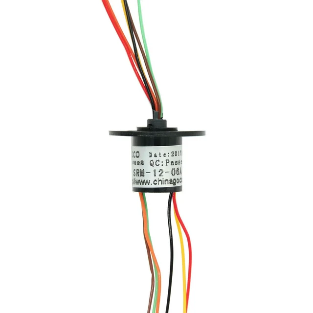 Alt view image 2 of 3 - 12.5mm 300Rpm 6 Wires CIRCUITSx2A Capsule Slip Ring AC 240V for Monitor Robotic