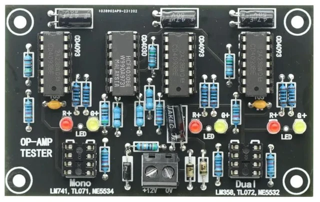 Main image of Operational Amplifier OP AMP Tester For Single Dual OPAMP TL071 TL072 TL081/082 For Board