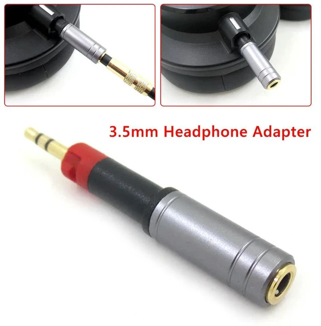 Alt view image 2 of 3 - 3.5mm Headphone Adapter Headphone Adapter Aux Cable Jack Plug Converter for Sennheiser HD-518 558 595 ATH-M40X