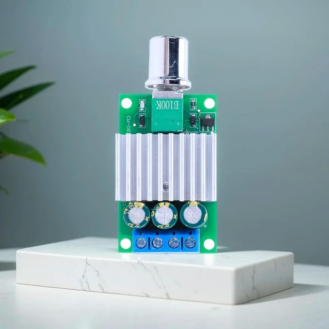 Alt view image 2 of 3 - 10A 12V-30V PWM DC Motor Speed Controller 12V 24V Adjustable Speed Control Switch Dimmer Switch for Fan Motor LED Light