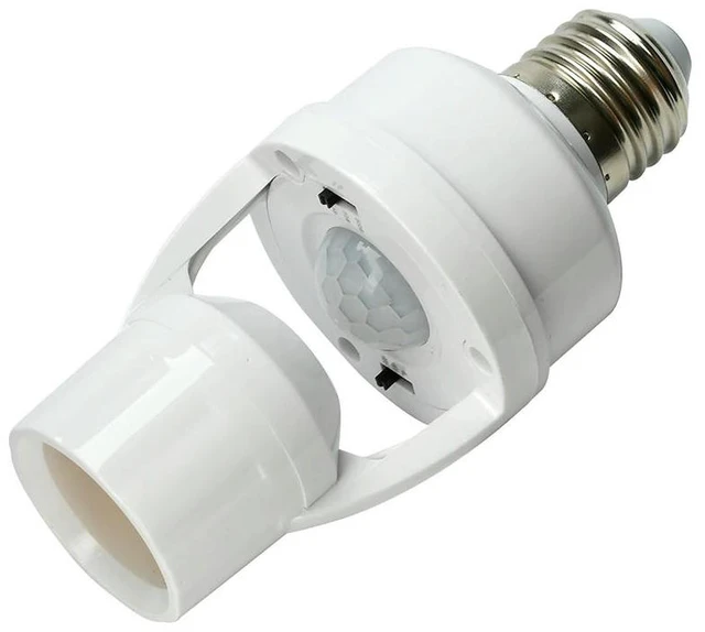 Main image of E27 Plug Socket Switch Base AC 100-240V 360 Degrees Induction Motion Sensor infrared Human LED Bulb light Lamp Head