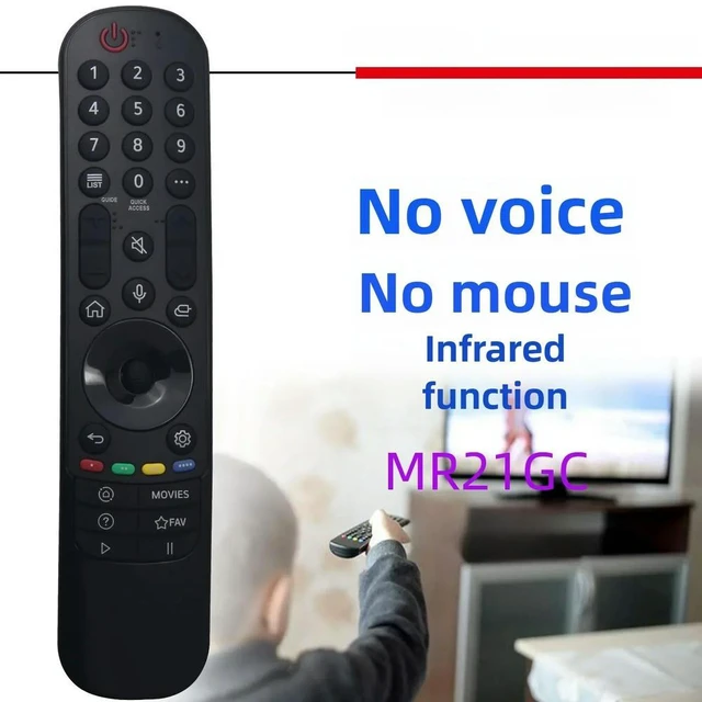 Alt view image 2 of 3 - No Pointer No Voice Remote Control AN-MR21GC FOR Magic TV AKB76036509 MR21GC QNED99 QNED90 NANO85 NANO80 NANO75 Series