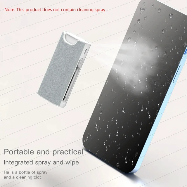 Alt view image 3 of 6 - 5 in 1 Earbuds Cleaning Pen Brush with Spray Port Keyboard Cleaner Brush Kit Multifunctional Accessories for Airpods 3
