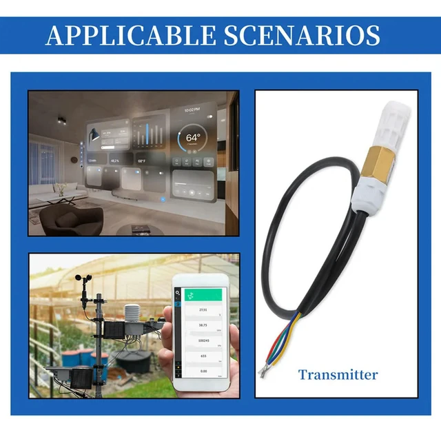 Alt view image 2 of 3 - SHT30 Waterproof Temperature And Humidity Sensor Probe Digital Temperature And Humidity Environmental Monitoring Sensor