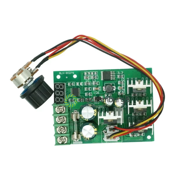 Alt view image 3 of 3 - PWM 30A Motor Speed Controller Board Dimmer Current Regulator + Display DC6-60V
