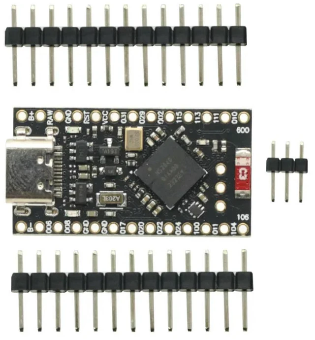 Alt view image 3 of 3 - NRF52840 Development Board For Nice Nano V2.0 Bluetooth Charging Management