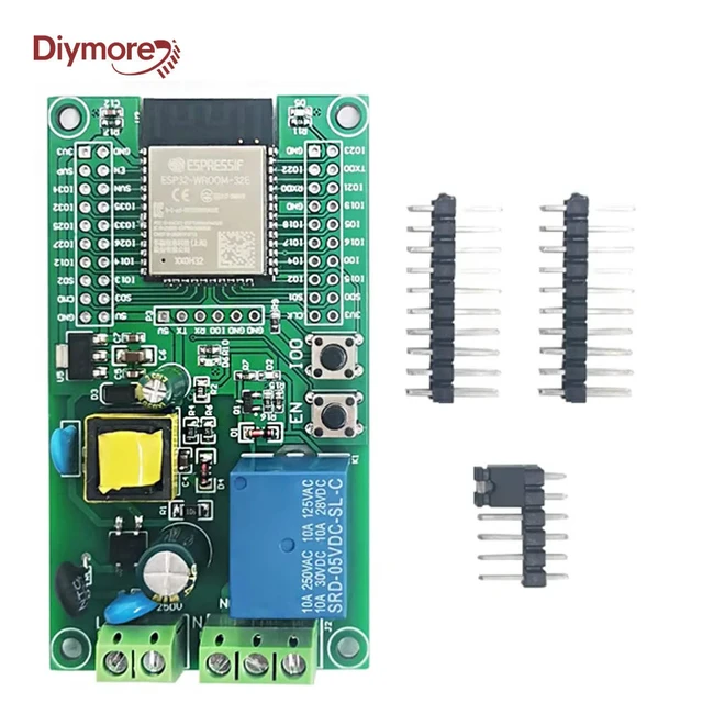 Alt view image 2 of 3 - AC90-250V ESP32 Bluetooth Single Relay Switch Module Board ESP32 Development Board 4M Byte Flash I/O UART Download Port