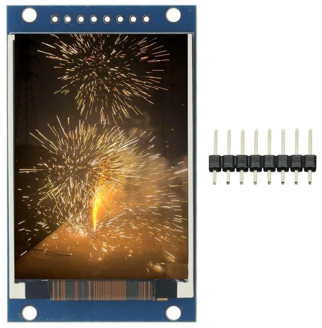Main image of 2.0" HD IPS TFT LCD Display Module 240x320 RGB LCD Screen 3.3V ST7789 Drive SPI Interface 8pin Full Color for