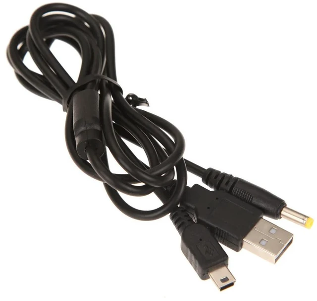 Main image of 1.2m Transfer Sync Charge Cable Game Console Accessories 2 in 1 Data Powe Cord Replacement Lightweight for 2000 3000