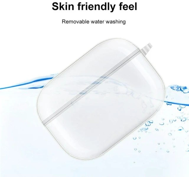 Alt view image 3 of 3 - Earphone Case Waterproof for Airpods Pro 2 Transparent Bluetooth-compatible Headphone Protective Cover Anti-drop