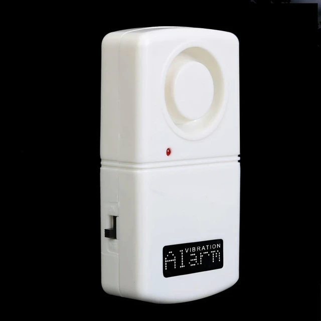 Alt view image 3 of 3 - Vibration Alarm 120db Anti-Theft Alarm White Loud Door Window Alarm Burglar Alarm Sensor
