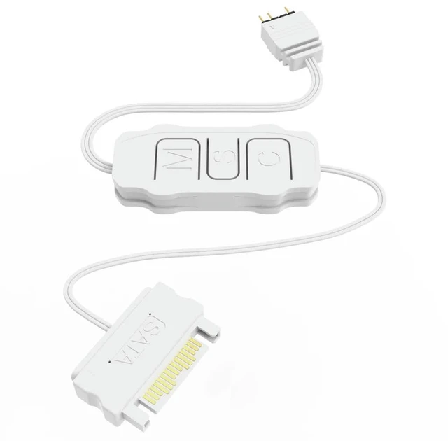 Main image of ARGB 5V 3PIN To SATA Interface Extension Cable Light Controller RGB Sync Controller Cable for PC Case Fan