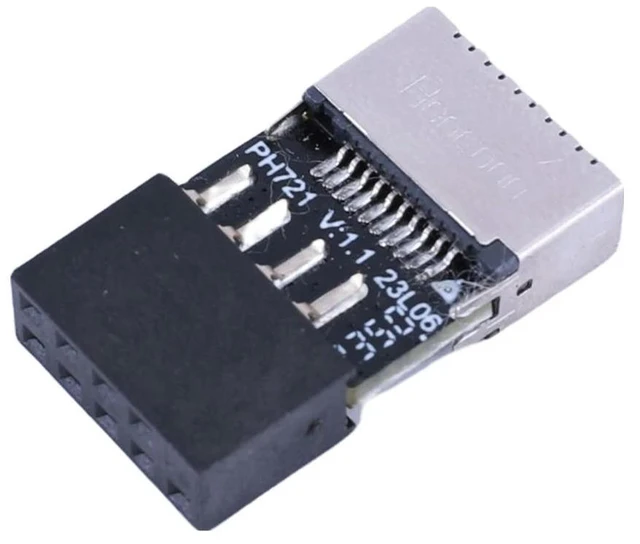 Main image of Motherboard USB 2.0 9Pin To Type-E Connector USB 2.0 Expansion Board Motherboard Converter for OS/Linux