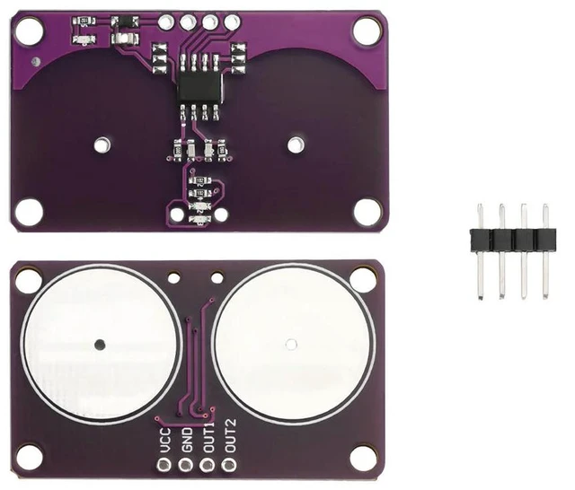 Main image of Dual Button Touch Module Capacitive Touch Proximity Sensor Module Keyboard Approximately 0-5mm For