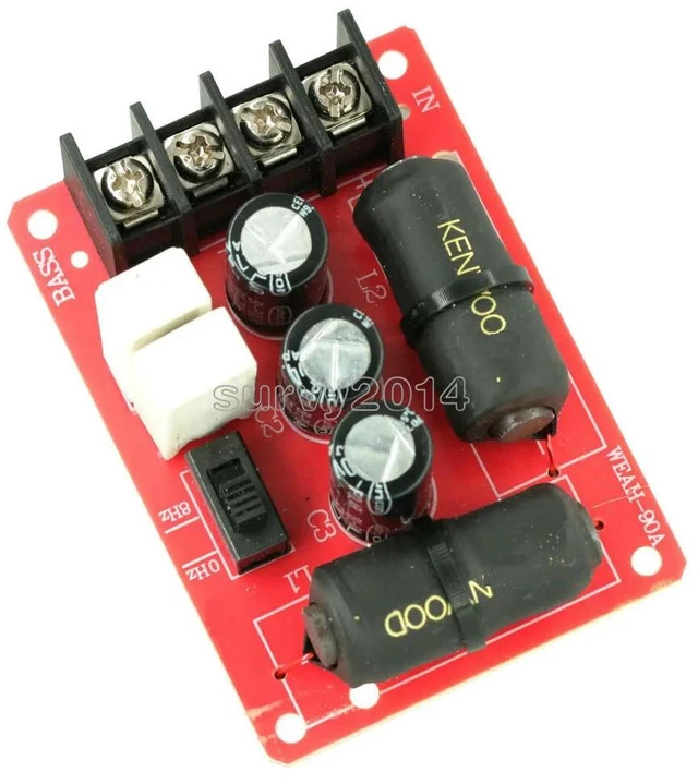 Alt view image 2 of 3 - Speaker Crossover Filter 90A HiFi Subwoofer Crossover 200W For Bass Subwoofer Home Theater Speaker System Professional
