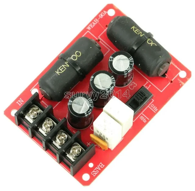 Alt view image 3 of 3 - Speaker Crossover Filter 90A HiFi Subwoofer Crossover 200W For Bass Subwoofer Home Theater Speaker System Professional