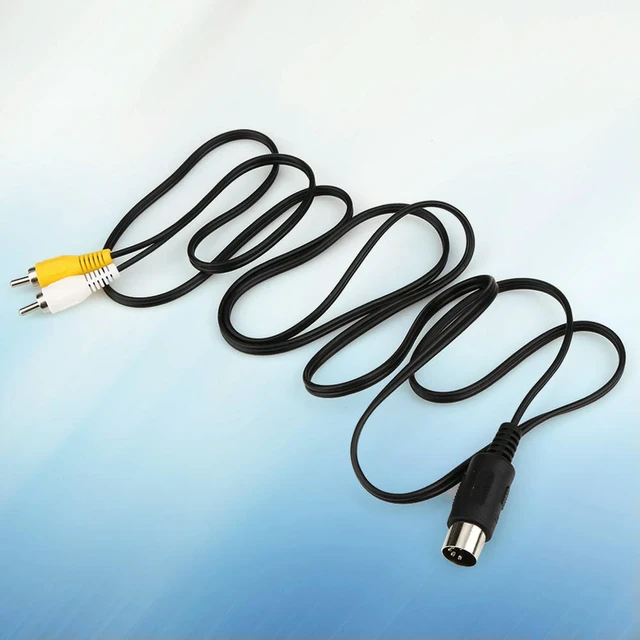 Alt view image 2 of 3 - 2M Game Audio Video AV Stereo Composite Cable A/V RCA Connection Cord Wire Video AV Stereo Cable for Sega Genesis 1