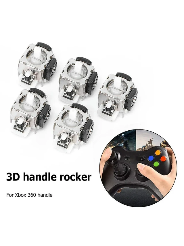Alt view image 3 of 3 - 5pcs 3D Thumb Joystick Rocker Game Handle Repair Parts for 360 Gaming Controller Gamepad 3D Analog Joystick Module