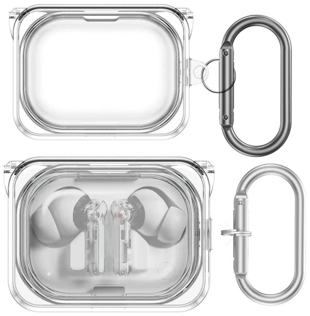 Main image of TPU Protective Case Anti-Scratch with Keychain Lightweight Transparent Cover Earbuds Charging Case Skin Cover for Nothing Ear(a)