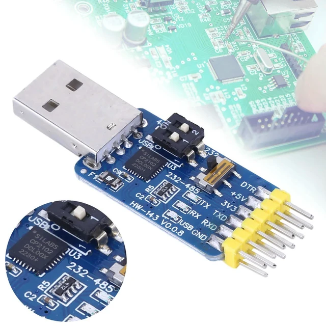 Alt view image 3 of 3 - CP2102 6-in-1 USB-UART USB To Serial Converter Multifunctional USB Serial Debug Tool USB-TTL/RS485/232 TTL-RS232/485 232 To 485