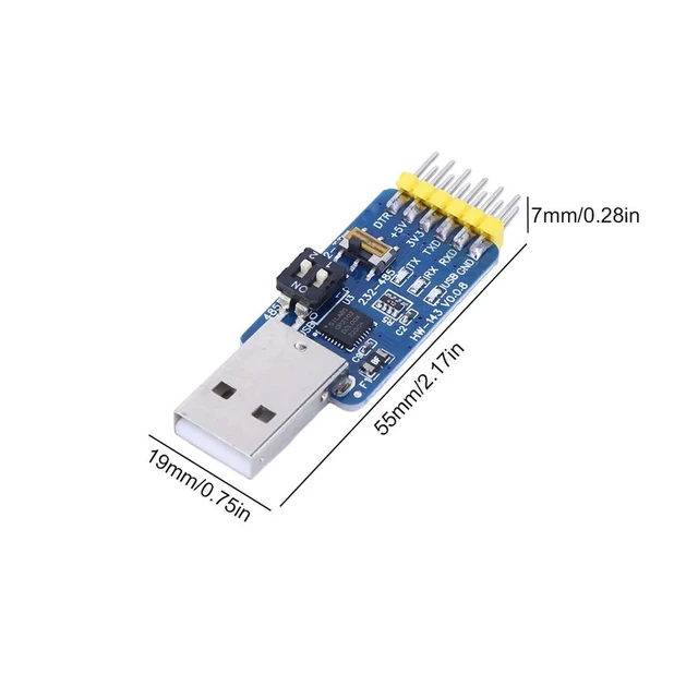 Alt view image 2 of 3 - CP2102 6-in-1 USB-UART USB To Serial Converter Multifunctional USB Serial Debug Tool USB-TTL/RS485/232 TTL-RS232/485 232 To 485