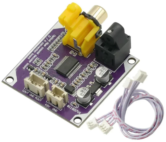 Main image of DAC Digital Audio Decoder 24bit 192khz Optical Fiber Coaxial Digital Signal Input Stereo Output Decod board