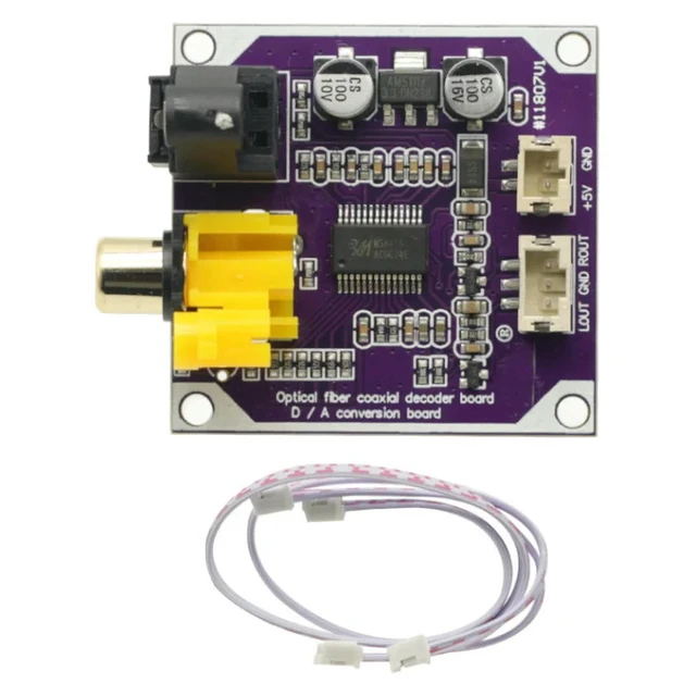 Alt view image 2 of 3 - DAC Digital Audio Decoder 24bit 192khz Optical Fiber Coaxial Digital Signal Input Stereo Output Decod board