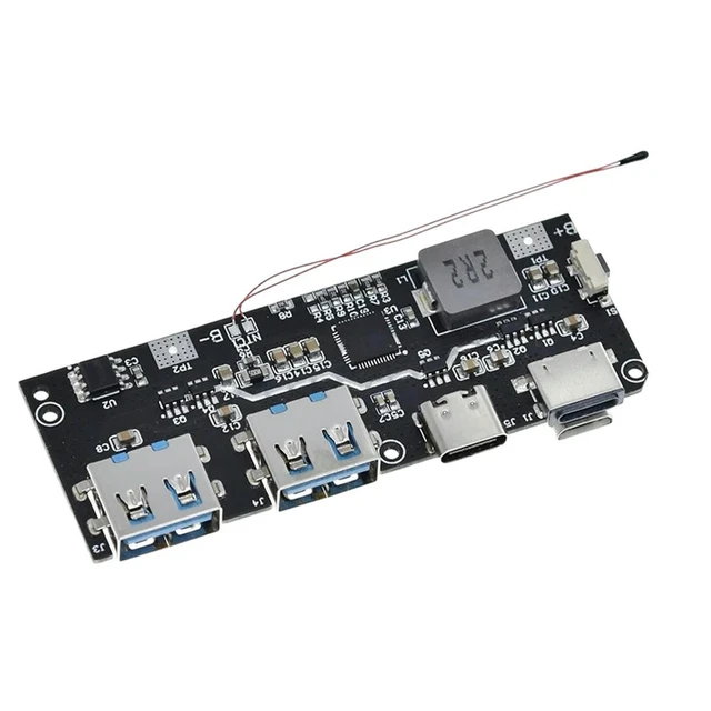 Alt view image 2 of 3 - Bi-directional Mobile Power Supply Module QC Protocol 5 USB Quick Charging Board Fast Charge Module for QC4 PD3.0 Input Output