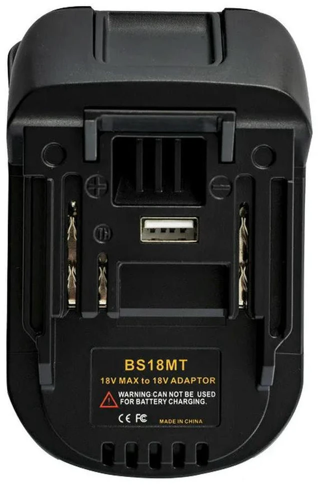 Alt view image 2 of 3 - BS18MT Adapter Converter USB For Bosch 18V BAT619G/620 Batteries Convert To For Makita 18V BL 1860 Lithium