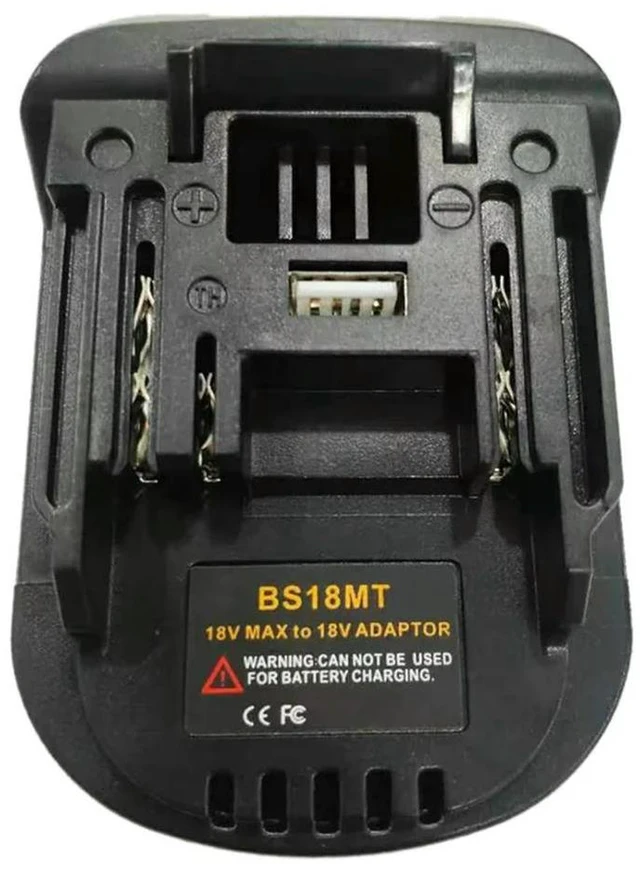Main image of BS18MT Adapter Converter USB For Bosch 18V BAT619G/620 Batteries Convert To For Makita 18V BL 1860 Lithium
