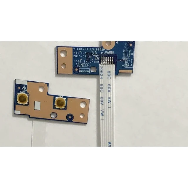 Alt view image 2 of 2 - Power Switch Button Board Cable for Z501 Z505 G400S G405S G510S G500S G505SLS-9902P