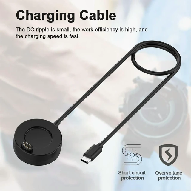 Alt view image 2 of 3 - Bracelet Charger Dock Universal Watch Charger Data Cable Replacement Accessories for Forerunner 265 265S 965