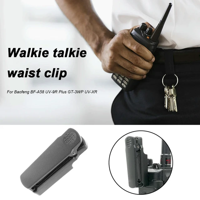 Alt view image 2 of 3 - Plastic Two Way Radio Back Belt Clip Accessories Walkie Talkie Waist Clip for Baofeng BF-9700 -9R PLUS BF-A58 BF-R760