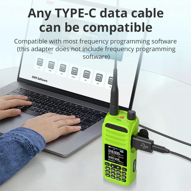 Alt view image 3 of 3 - TPC11 TK To Type-C Intercom Programming Adapter Walkie Talkie Programming Plug Frequency Writer Connector Radio Accessory