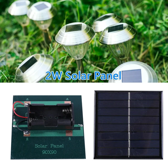 Alt view image 3 of 3 - 2W 4V Photovoltaic Cells Solar Cell Panel Solar Panel Charger for 1.2V 2xAA Rechargeable Charging for Solar Light