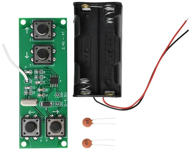 Main image of 2.4GHz 4 Channel Remote Control Receiver Board Kit Toy Car Models Boat Models Tank DIY Remote Controller Accessories