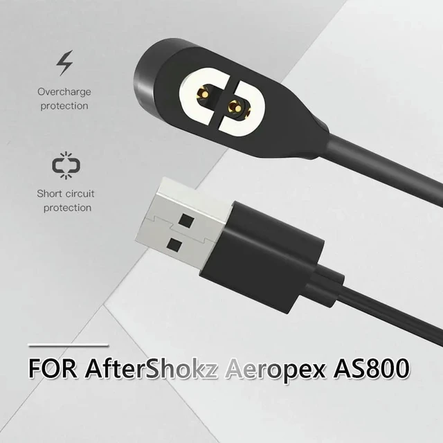 Alt view image 2 of 3 - 1m Charging Cable for Bone Conduction Headphone USB Earphone Magnetic Charging Cable Accessories for AfterShokz Aeropex AS800