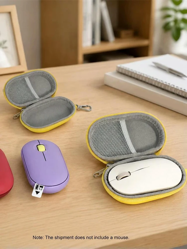 Alt view image 3 of 3 - Hard Case Replacement Compatible for Pebble Mouse Carrying Case Mouse Box Hard Case & Compact