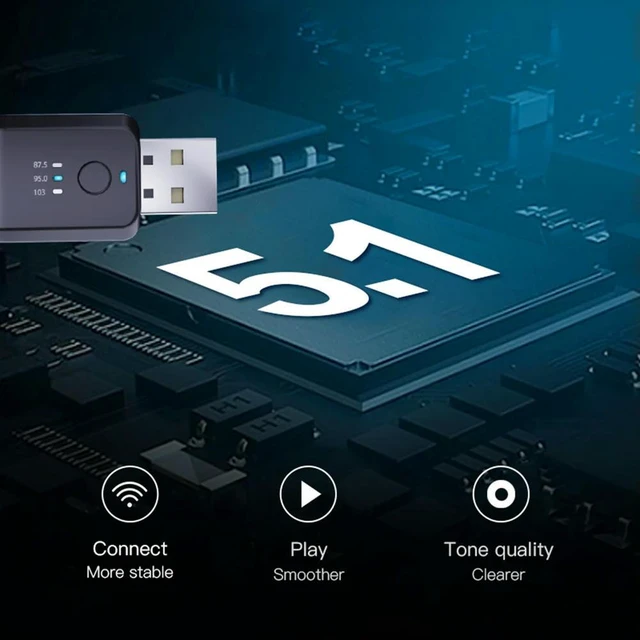 Alt view image 2 of 3 - 2 in 1 Car Bluetooth-Compatible Receiver USB Music Audio FM Transmitter