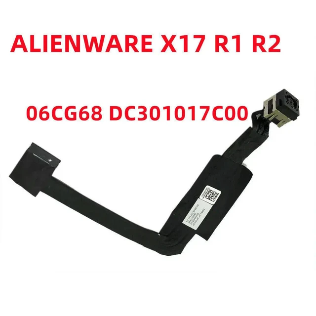 Main image of For x17 r1/r2 p48e power supply power jack power head 06cg68 dc301017c00