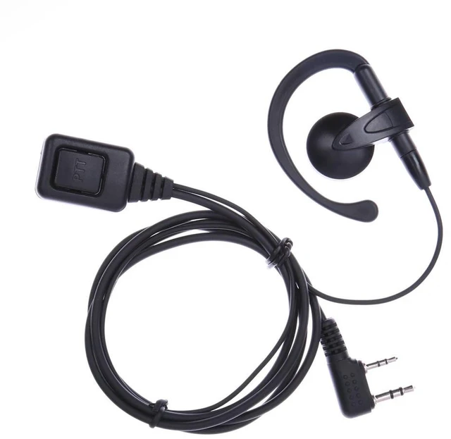 Main image of 2 Pin Walkie Talkie Headset with PTT Mic Earphone Walkie Talkie Headset Multifunctional for Baofeng Kenwood Puxing Wouxun Radio