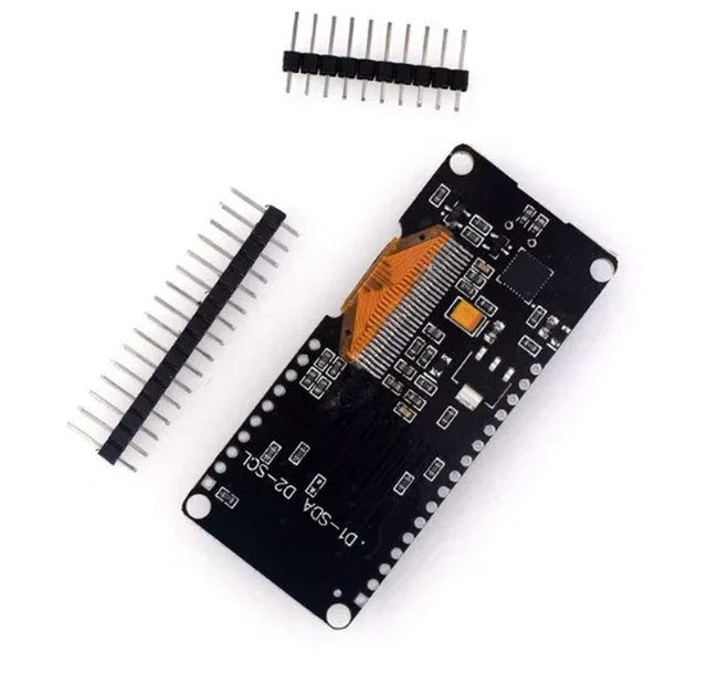 Alt view image 3 of 3 - ESP8266 ESP-12F Module CP2102 Development Board 0.96 inch OLED Display with Pin for Anrduino NodeMCU WeMos
