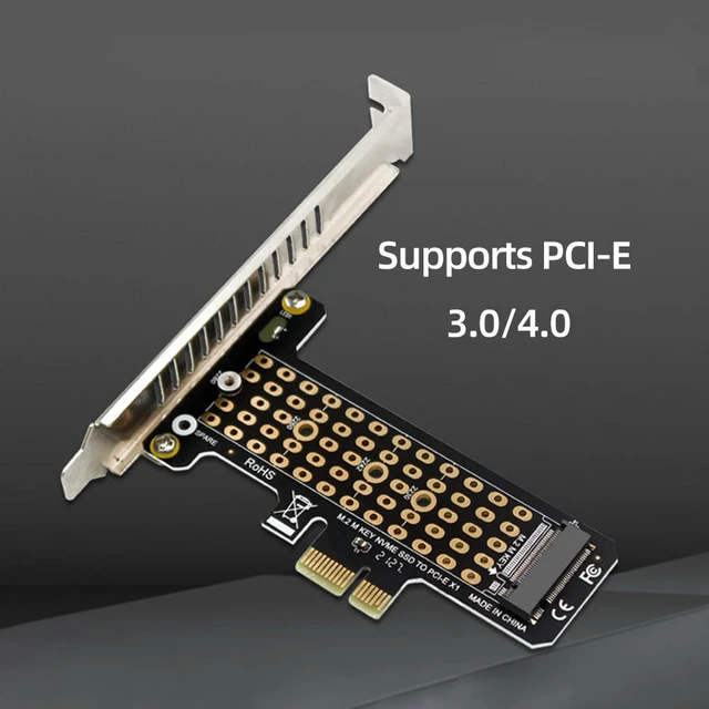 Alt view image 2 of 3 - M.2 NVME To PCIe4.0 X1 Adapter Card 32Gbps Hard Disk Adapter Card with Heat Sink for M Key M.2 NVME SSD 2230/2242/2260/2280